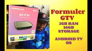 FORMULER GTV 4K BOX WITH ANDROIDTV OS  MYTVONLINE 2 APP  BLUETOOTH REMOTE [upl. by Eitsyrc919]