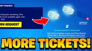 HOW TO GET MORE REFUND TICKETS in Fortnite Free Refund Tokens [upl. by Dittman]