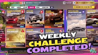 Forza Horizon 5 Weekly Danger Sign Challenge Baja Show Jump Complete Guide [upl. by Aedrahs]