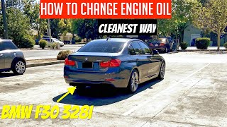 How to Change Engine Oil on Your BMW F30 328i CLEAN METHOD [upl. by Pedrick]