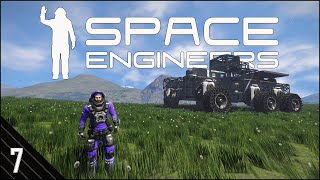 Space Engineers Mobile Survival Episode 7  Building a Large Grid Rover 2023 [upl. by Anaillil]