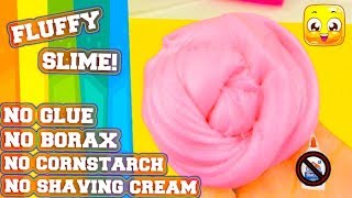 Fluffy Slime No Glue No Borax No Cornstarch Making Slime without shaving cream Must Try Real [upl. by Farl]