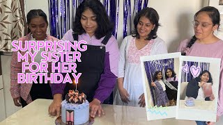 SURPRISING my sister for her birthday she cried [upl. by Ecirehc]