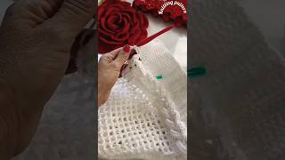 Wow super table cloth flower 🌹 design with crochet pattern 🧶shortvideo wool handmade shortsviral [upl. by Maier265]