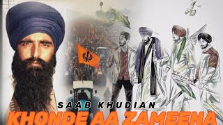 khonde aa zameena  saab khudian Official Video Latest Punjabi Song 2024 [upl. by Araihc]