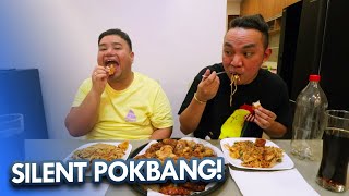 SILENT POKBANG ANG MUKBANG NA BAWAL MAGINGAY  CHAD KINIS VLOGS [upl. by Shuma]