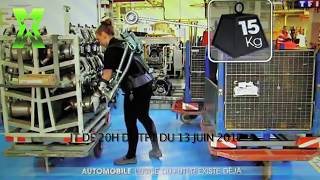 Exosquelette EXHAUSS dans lUsine du Futur de RENAULT [upl. by Melcher203]