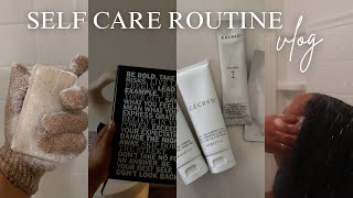 Self care routine vlog  How to style type 4 natural hair is cecred worth it [upl. by Necyla]