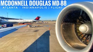 Delta Airlines MD88 N902DE Atlanta to Indianapolis  Flight [upl. by Laith]