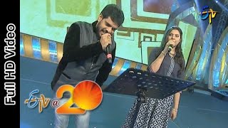 Geetha Madhuri and Simha Performs  Raye Raye Saloni Song in Bheemavaram ETV  20 Celebrations [upl. by Frierson]