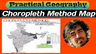 Practicalgeography Choropleth Method Map  How to draw Choropleth map [upl. by Yeliah]