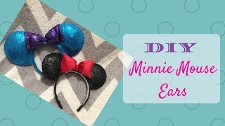 Disney Mickey Minnie Mouse Ears  Cricut Design Space [upl. by Campball]