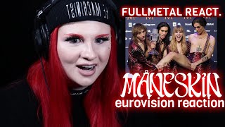 METAL VOCALIST REACTS  Måneskin  Zitti E Buoni Eurovision Performance  WELL THAT WAS FUN [upl. by Oznerol753]