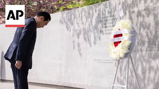 Japan PM Fumio Kishida visits memorial dedicated to Japanese Americans during WW2 [upl. by Amalburga]