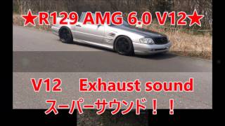 ★メルセデスベンツ R129 60 AMG★ V12官能サウンド！！Mercedes Benz SL600 V12 drive  to sell [upl. by Ramahs]