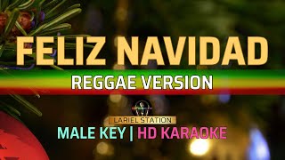 Feliz Navidad  KARAOKE  Male Key [upl. by Gilbertson753]