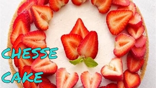 NoBake Strawberry Cheesecake Recipe Demonstration [upl. by Ileane]