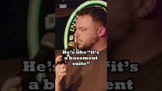 Comedian talks about basement hotel suite [upl. by Caughey]