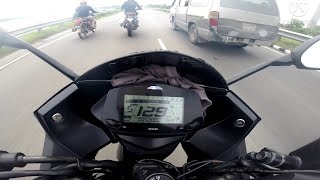 Suzuki gixxer SF Bs6 Fi ABS 2020Suzuki SF Top SpeedHighway TestMawa ExpressBD 2021Sheikh Vlogs [upl. by Elocn470]