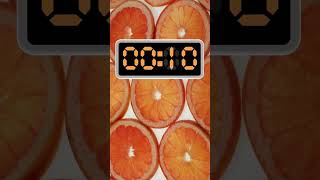 30 Seconds Countdown  Orange Timer  shorts minutes countdown timer silent shorts [upl. by Orlene]