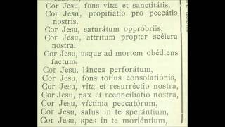 Litany of the Sacred Heart of Jesus in Latin [upl. by Laris]