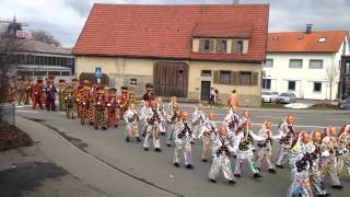 Fasnet in Schömberg  Schömberger Narrenmarsch vom 04032014 [upl. by Ardie490]