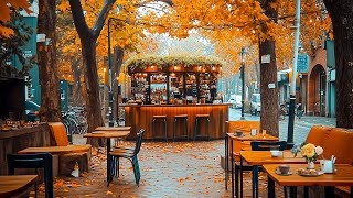 Café Vibes Smooth Jazz 🍂 Autumn Tones  Perfect Playlist for Relaxing Moment Atmosphere Days [upl. by Ttennej]