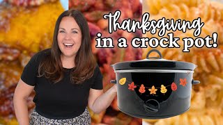 4 THANKSGIVING SIDE Dishes to make in the CROCK POT  EASY Thanksgiving sides [upl. by Yvor]