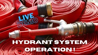 Hydrant system operation  LIVE DEMO How to operate Hydrant hose during fire [upl. by Moreta]