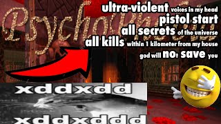 DOOM PSYCHOPHOBIA HIRES TEXTURES 3D MODELS 4K ULTRAXD 69 FPS FULL WALKTHROUGH Map01 [upl. by Lawler]