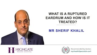 What is a ruptured eardrum and how is it treated [upl. by Gunar431]