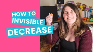 Learn how to Invisible Decrease  Easy Amigurumi Crochet Tutorial for Beginners [upl. by Leuqar925]