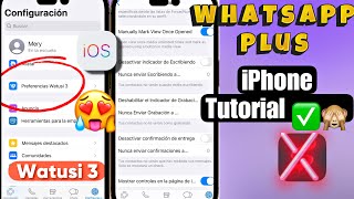 Instalar WhatsApp PLUS en IPHONE iOS 17iOS 8 2024 pasó a paso ✅TUTORIAL [upl. by Odravde]