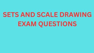 Solving Question 9 from the 2018 GCE Maths Paper 1 Sets and Scale Drawing [upl. by Anifesoj130]