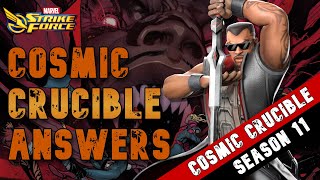 Everything You Need To Know For Cosmic Crucible Season 11  My Defense Setup  Marvel Strike Force [upl. by Erhard]