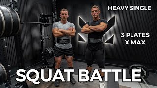 SQUATS V MATTDOESFITNESS  Max Effort Leg Session [upl. by Nolyaj]