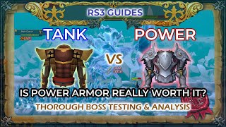 DEFINITIVE Tank vs Power Armor Testing on Bosses  Melee  RS3 [upl. by Knute]