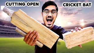 What Is Inside a Cricket Bat🏏 Lets Cut and See Blade XYZ Hindi [upl. by Kravits805]