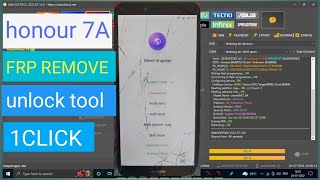 honor 7a frp unlock honor frp by unlock tool [upl. by Yerbua510]