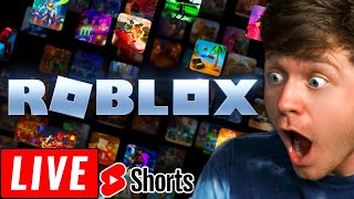 LIVE  PLAYING ROBLOX GAMES shorts [upl. by Buiron]