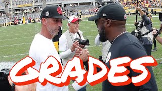 49ers 30 Steelers 7 Grades [upl. by Araiet]