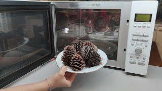 Amazing Idea look What I did By Heating Pine Cones In The Oven😍 [upl. by Ehcar]