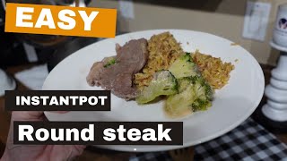 Easy amp Tender Round Steak in the Instant Pot  Delicious Recipe [upl. by Dyoll]