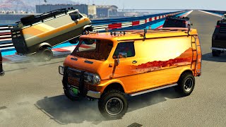 GTA 5 Racing  Long Haul in Old Party Vans [upl. by Enilrad72]