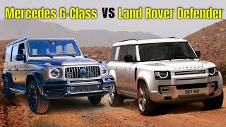 Mercedes Benz G Class vs Land Rover Defender [upl. by Rahel924]