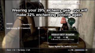 Skyrim Tradeskills  1  Perks  Gear Preparation Guide  Smithing Alchemy Enchanting [upl. by Cir]