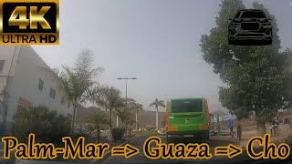 TENERIFE  PalmMar  Guaza  Parque la Reina 🚘 Very Hot day 32ºC 🌡️ August 2021  Driving Tour 4K [upl. by Naihs]