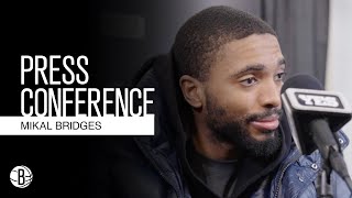 Mikal Bridges  PostGame Press Conference  Brooklyn Nets vs Boston Celtics [upl. by Lenroc]