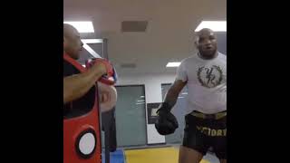 Yoel Romero striking training [upl. by Arabela]