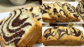 Easy Marble Cake Recipe  Super Moist Vanilla amp Chocolate Marble Cake Recipe [upl. by Bonina]